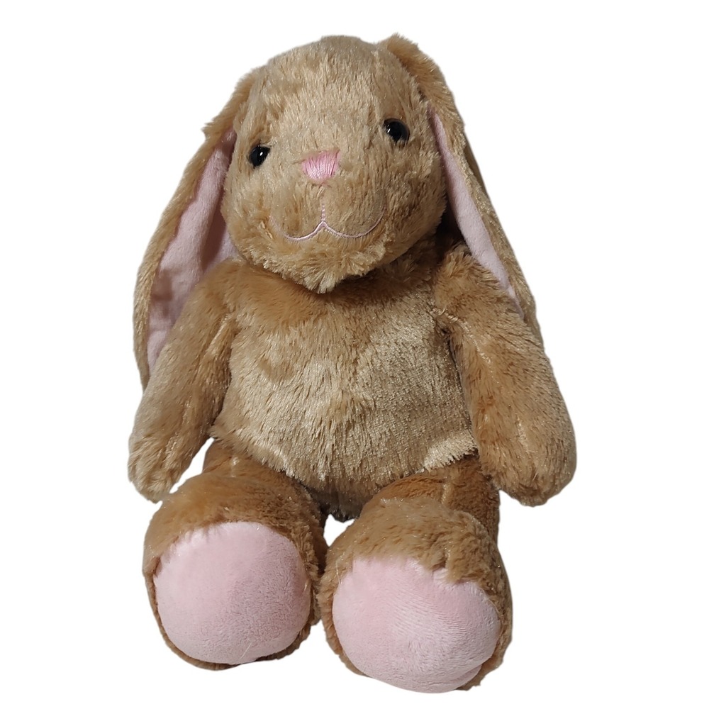 Build a‎ Bear Plush Bunny Rabbit Soft Brown Toy Stuffed Animal Says I Love You